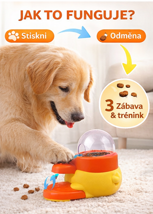Interaktivní dávkovač pamlsků pro psy