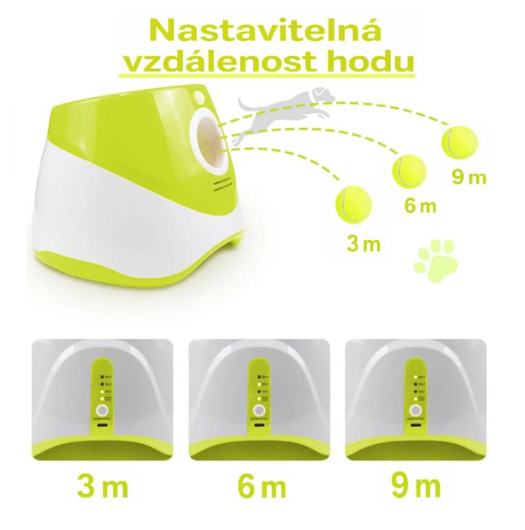 Automatický vystřelovač míčků pro psy – interaktivní hračka